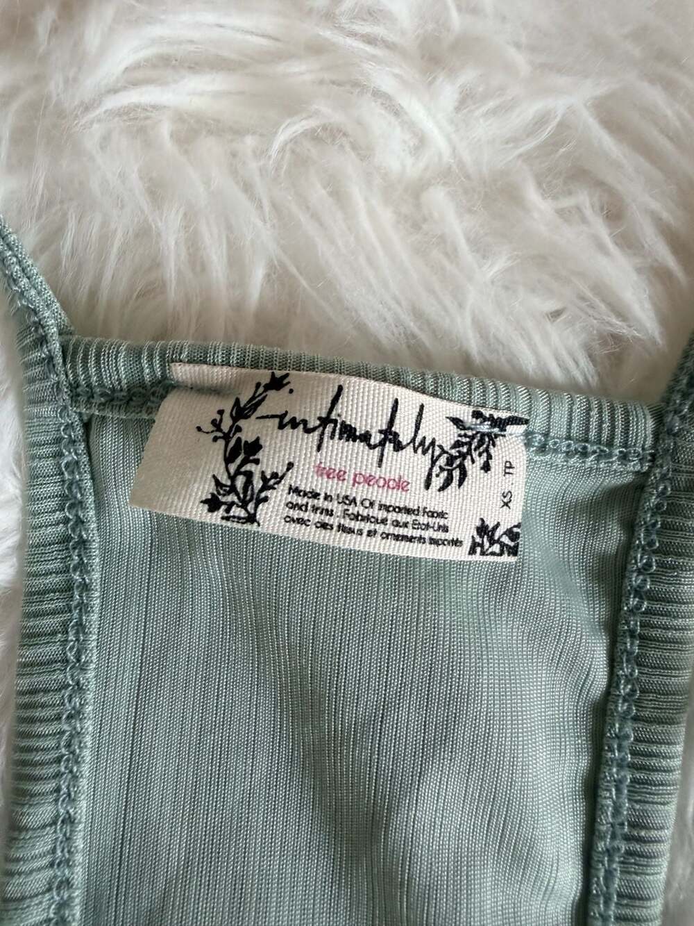 Intimately Free People Ribbed V-Neck Racerback Tank Top - Picture 3 of 3